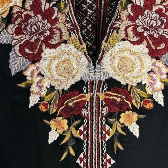 Johnny Was heavily embroidered silk Artemis dress NWT (oversized) - Picture 10 of 15
